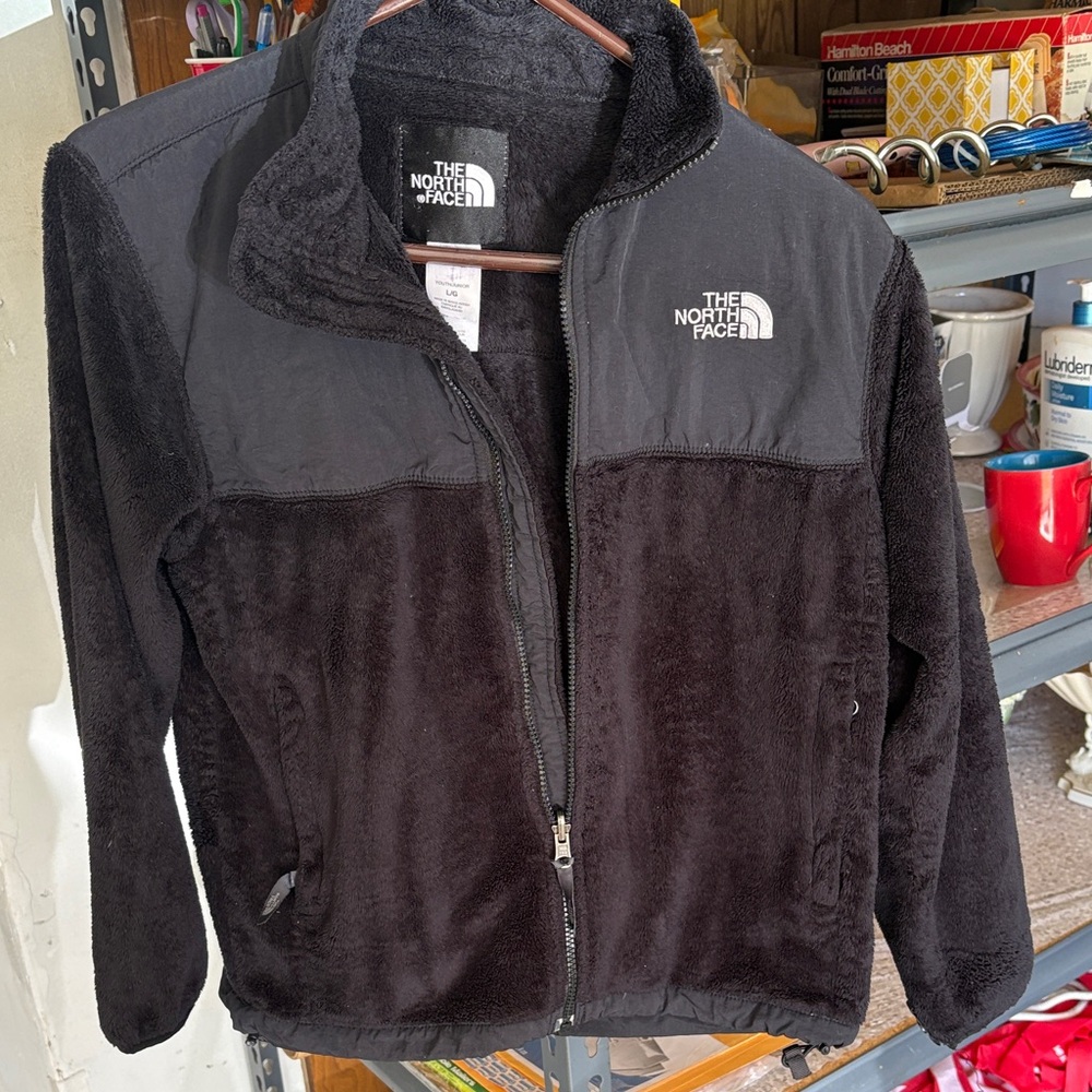 The North Face Black Fleece Jacket with Logo
